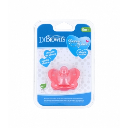 DR BROWN´S CHUPETE SILICONA 1 PIEZA ROSA 0- 6 M