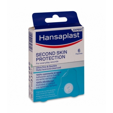 HANSAPLAST SECOND SKIN PROTECTION 73 MM X 36 MM 6 PARCHES