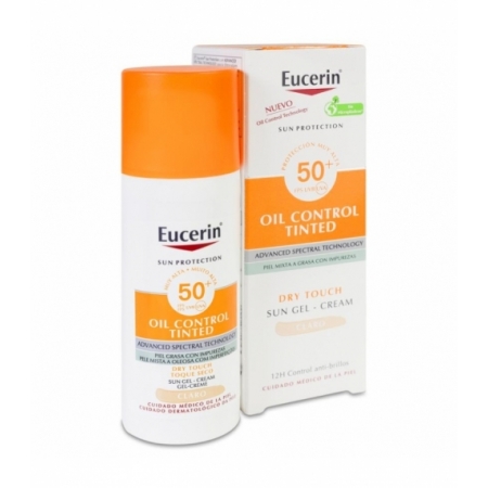 EUCERIN SUN OIL CONTROL SPF50+ GEL-CREMA 50 ML TONO CLARO