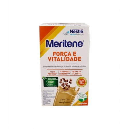 MERITENE FUERZA Y VITALIDAD 15 SOBRES SABOR CAFE (DESCAFEINADO)