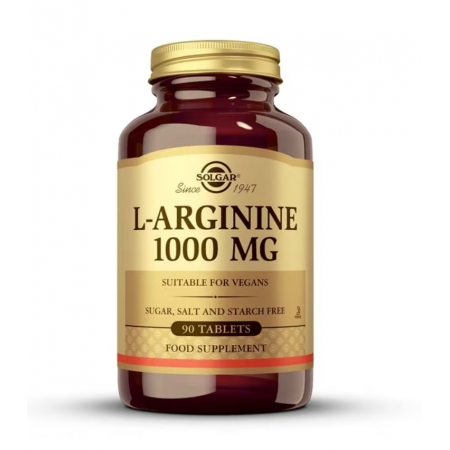 SOLGAR L-ARGININA 1000 MG 90 COMPRIMIDOS