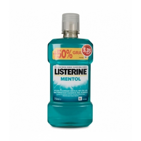 LISTERINE MENTOL 750 ML