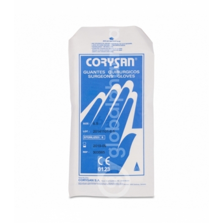 GUANTE DE CIRUGIA CORYSAN ESTERIL LATEX T-6.5 2