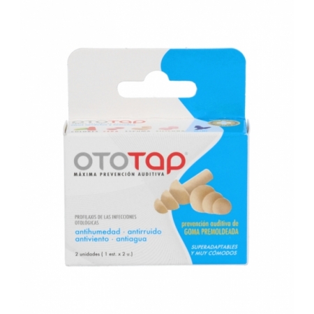 OTOTAP TAPONES OIDOS GOMA PREMOLDEADA 2 U