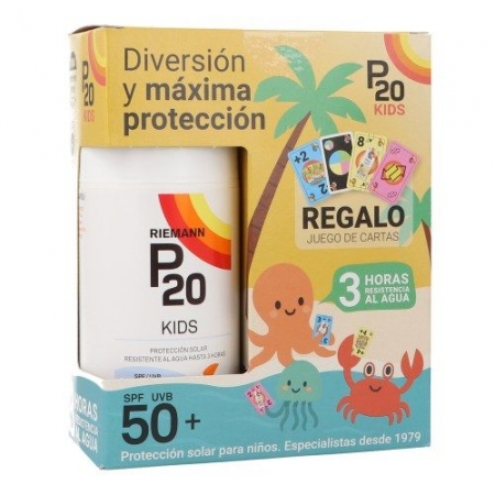 P20 KIDS SPF 50+ CREMA SOLAR 1 ENVASE 200 ML + REGALO JUEGO CARTAS
