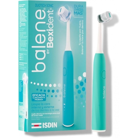 BALENE BY BEXIDENT CEPILLO ELECTRICO DUOTECH SONIC DUREZA MEDIA COLOR AGUAMARINA