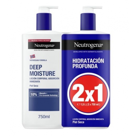 NEUTROGENA HIDRATACION PROFUNDA DUPLO 2X750 ML.