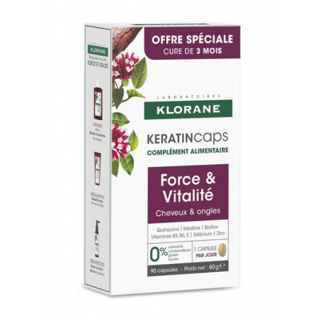 KLORANE TRIPLO KERATINCAPS 90 CAPSULAS