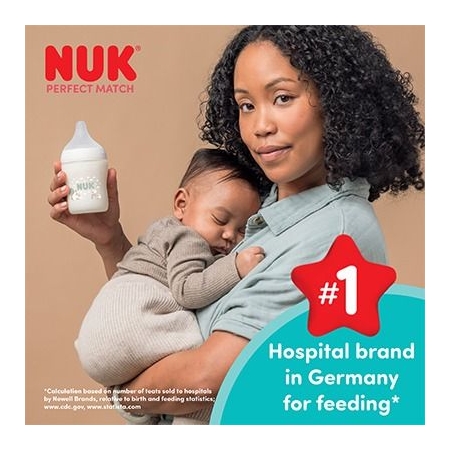 NUK PERFECT MATCH BIBERON PP SILICONA ENTRENA 1 UNIDAD 150 ML HIPPO