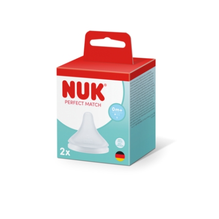 NUK PERFECT MATCH 2 TETINAS DE SILICONA ANTICOLICO FLUJO S