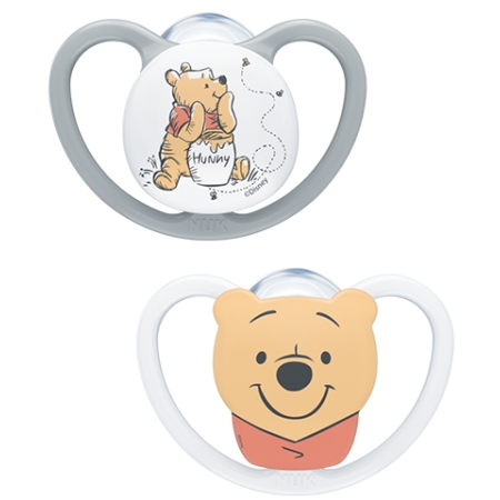 NUK PERFECT MATCH AIR CHUPETE WINNIE THE POOH SILICONA 0 - 6 MESES 2 UNIDADES