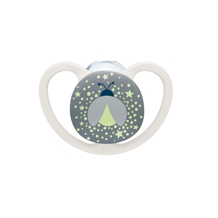 NUK PERFECT MATCH AIR NIGHT 1 CHUPETE DE SILICONA 6-18 MESES (BRILLA)