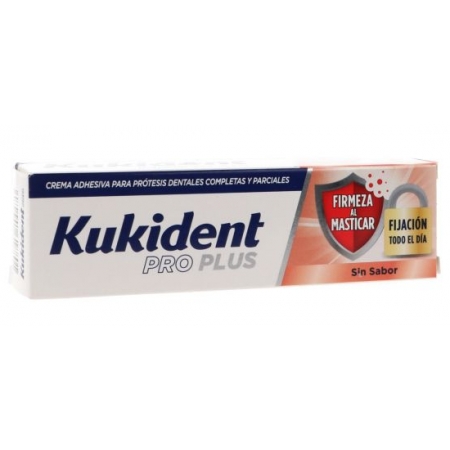 KUKIDENT PRO PLUS FIRMEZA AL MASTICAR 40 G SABOR NEUTRO