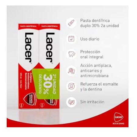 LACER DUPLO DENTIFRICO 2 X 125 ML