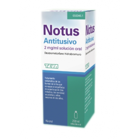 NOTUS ANTITUSIVO 2 MG/ML SOLUCION ORAL 125 ML