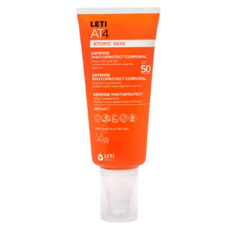 LETI AT4 DEFENSE PHOTOPROTECT SPF50 1 TUBO CON DOSIFICADOR 200 ML