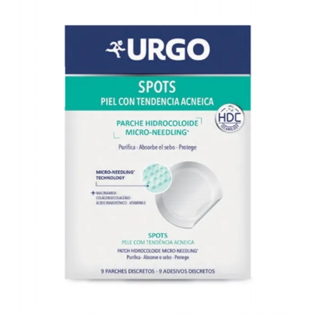 URGO SPOTS 9 PARCHES HIDROCOLOIDE MICRONEEDLING