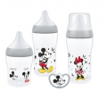 NUK SET DE REGALO PERFECT MATCH MICKEY (1 BIBERON 150 ML + 2 BIBERONES 260 ML + CHUPETE)