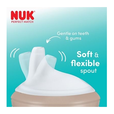 NUK BIBERON TAZA ENTRENA PP SILICONA PERFECT MATCH 150 ML WINNIE SURTIDO +6 MESES