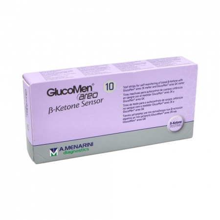 GLUCOMEN AREO SENSOR B-KETONE 10 TIRAS REACTIVAS GLUCEMIA Y CUERPOS CETONICOS