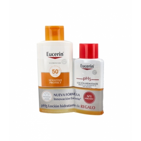 EUCERIN SUN PROTECTION 50+ LOCION EXTRA LIGHT SENSITIVE PROTECT 400 ML