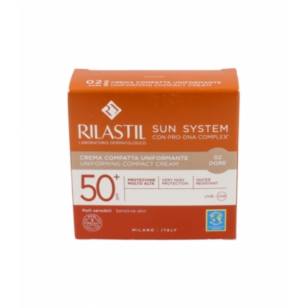 RILASTIL SUN SYSTEM SPF50+ CREMA COMPACTA 10 G COLOR 02 DORE