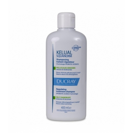 KELUAL SQUANORM CHAMPU TRATANTE REGULADOR CASPA GRASA DUCRAY 400 ML