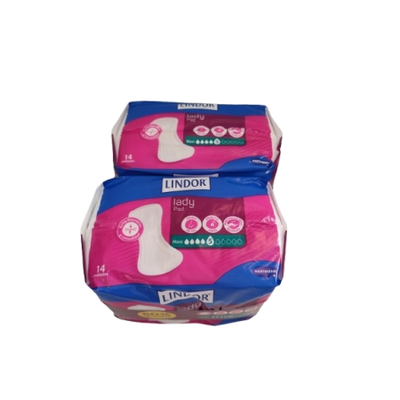 LINDOR LADY PAD MAXI 5 GOTAS INCONTINENCIA ORINA LIGERA 28 COMPRESAS