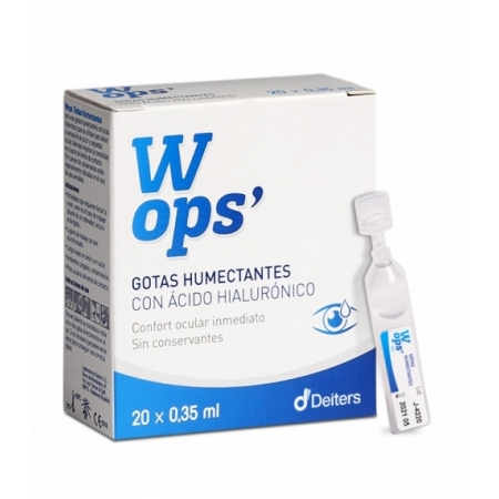WOPS GOTAS HUMECTANTES CON ACIDO HIALURONICO 20 MONODOSIS 0,35 ML