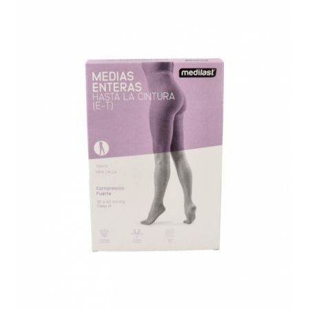 MEDILAST MEDIAS HASTA CINTURA COMPRESION FUERTE TALLA 2