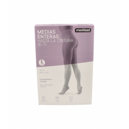 MEDILAST MEDIAS HASTA CINTURA COMPRESION FUERTE TALLA 5
