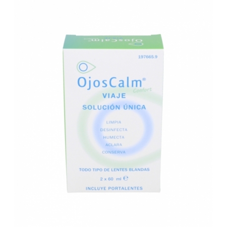 OJOSCALM SOLUCION UNICA VIAJE 2 X 60 ML