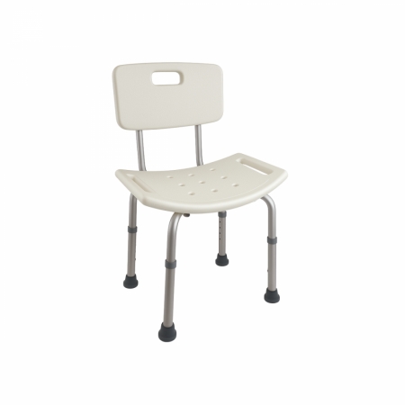MOBICLINIC SILLA BAÑO ALUMINIO RESPALDO MODELO OLIVO