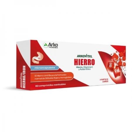 ARKOVITAL HIERRO MICROENCAPSULADO 60 COMPRIMIDOS MASTICALBES