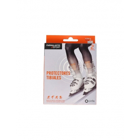 FARMALASTIC SPORT APOSITO PROTECTORES TIBIALES 2 UNID. 7 CM X 9.5 CM