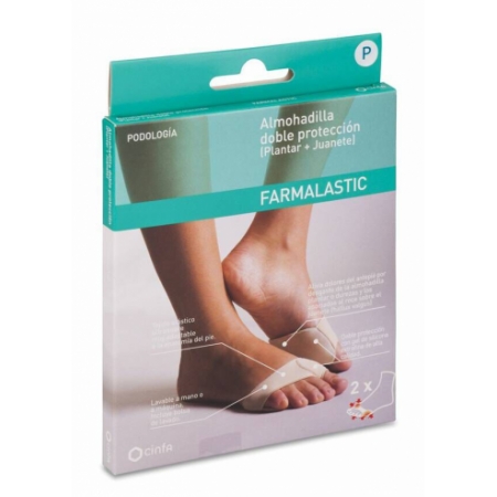 PROTECTOR DOBLE JUANETE + PLANTAR FARMALASTIC FE T - P