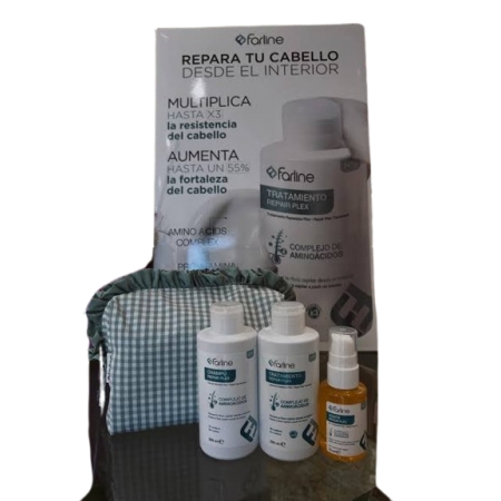 FARLINE NECESER REPAIR PLEX CAPILAR (CHAMPU + TRATAMIENTO + ACEITE)