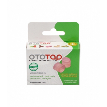 OTOTAP 6 TAPONES DE OIDOS DE SILICONA