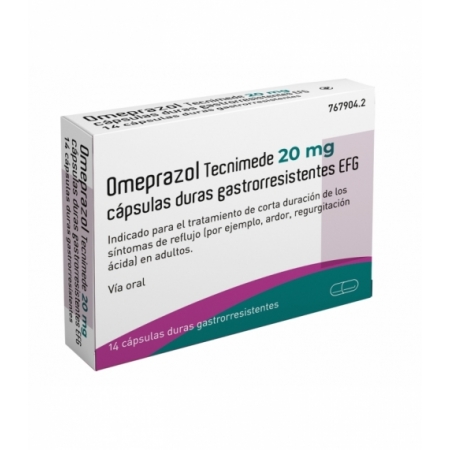GASTROMEL EFG 20 MG 14 CAPSULAS GASTRORRESISTENTES