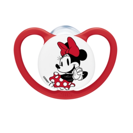 NUK PERFECT MATCH AIR MICKEY 2 CHUPETES SILICONA 18 - 36 MESES ROJO/GRIS