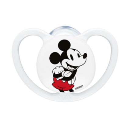 NUK PERFECT MATCH AIR MICKEY 2 CHUPETES SILICONA 0 - 6 MESES GRIS/BLANCO