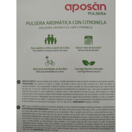 APOSAN 3 PULSERAS CITRONELA NARANJA & VERDE & LIMA