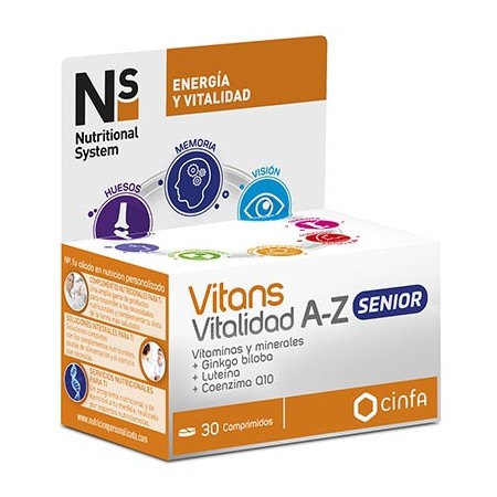 NS VITANS SENIOR VITAMINAS A-Z 30 COMPRIMIDOS
