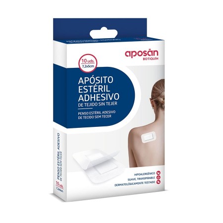 APOSAN 10 APOSITOS TNT ESTERILES 7,5 CM X 5 CM