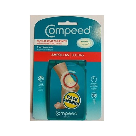 COMPEED AMPOLLAS HIDROCOLOIDE T- MED PACK AHORRO 10 UNIDADES