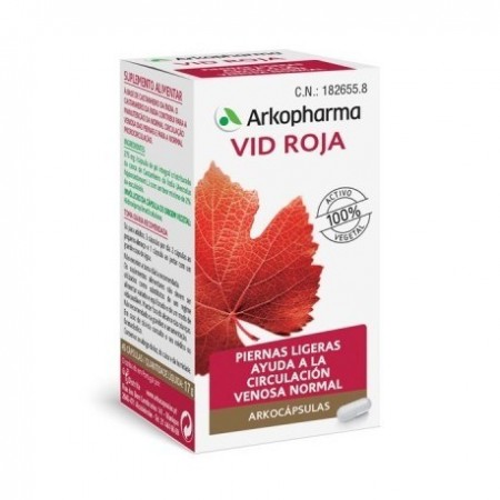 ARKOCAPSULAS PIERNAS LIGERAS VID ROJA 80 CAPSULAS