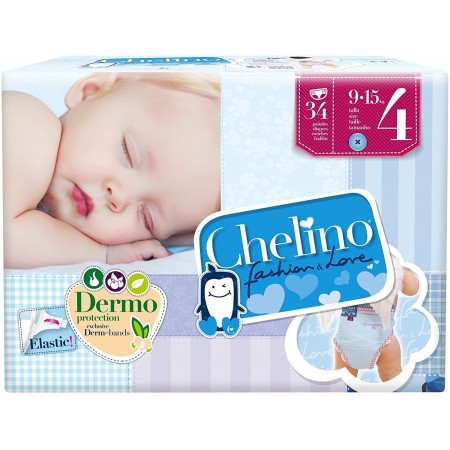 CHELINO 34 PAÑALES INFANTILES T.4 9-15 KG