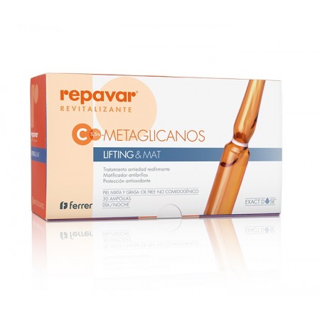REPAVAR REVITALIZANTE METAGLICANOS LIFTING & MAT 30 AMPOLLAS