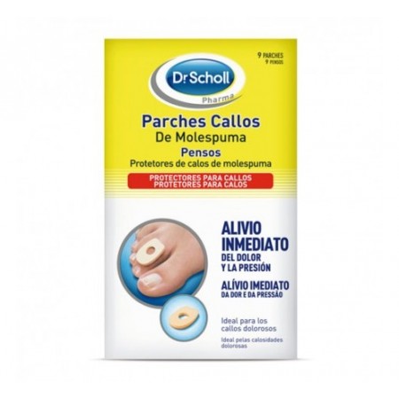 SCHOLL 9 PARCHES PARA CALLOS MOLESPUMA ESCUDO