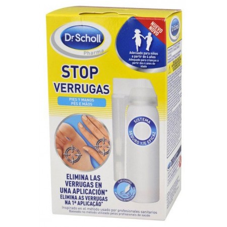DR. SCHOLL STOP VERRUGAS PIES Y MANOS +4 AÑOS SPRAY FRIO 80 ML